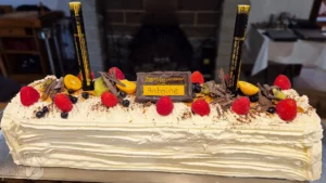 Photo d'un dessert maison sur-mesure du restaurant L'Art de Vivre à Moosch dans le Haut-Rhin en Alsace