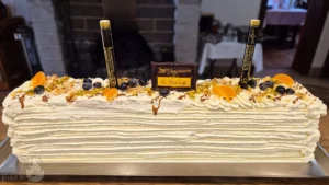 Photo d'un dessert maison sur-mesure du restaurant L'Art de Vivre à Moosch dans le Haut-Rhin en Alsace