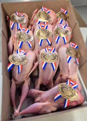 Caille française avec label au restaurant L'Art de Vivre à Moosch dans le Haut-Rhin en Alsace