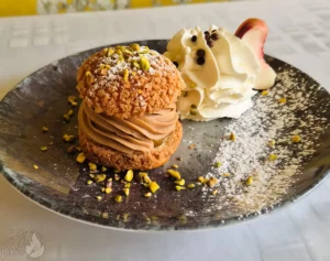 Photo d'un dessert maison du restaurant L'Art de Vivre à Moosch dans le Haut-Rhin en Alsace