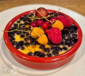 Photo d'un dessert maison du restaurant L'Art de Vivre à Moosch dans le Haut-Rhin en Alsace
