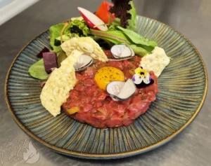 Photo d'une entrée maison du restaurant L'Art de Vivre à Moosch dans le Haut-Rhin en Alsace