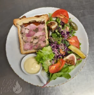 Photo d'une entrée maison du restaurant L'Art de Vivre à Moosch dans le Haut-Rhin en Alsace