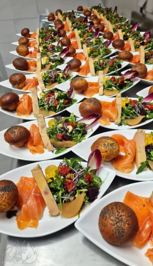 Entrée maison d'un menu de groupe du restaurant L'Art de Vivre à Moosch dans le Haut-Rhin en Alsace