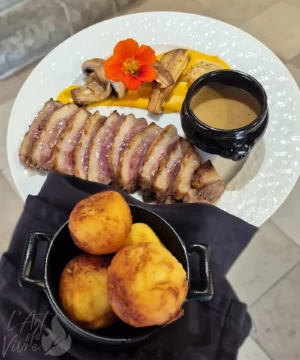 Photo d'un plat maison du restaurant L'Art de Vivre à Moosch dans le Haut-Rhin en Alsace